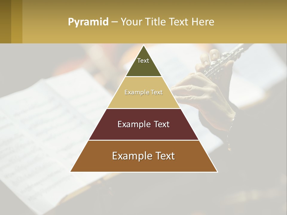 A Person Holding A Flute In Their Hands PowerPoint Template