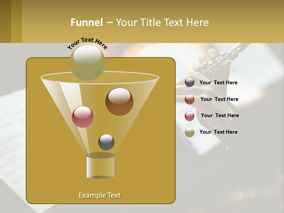 A Person Holding A Flute In Their Hands PowerPoint Template