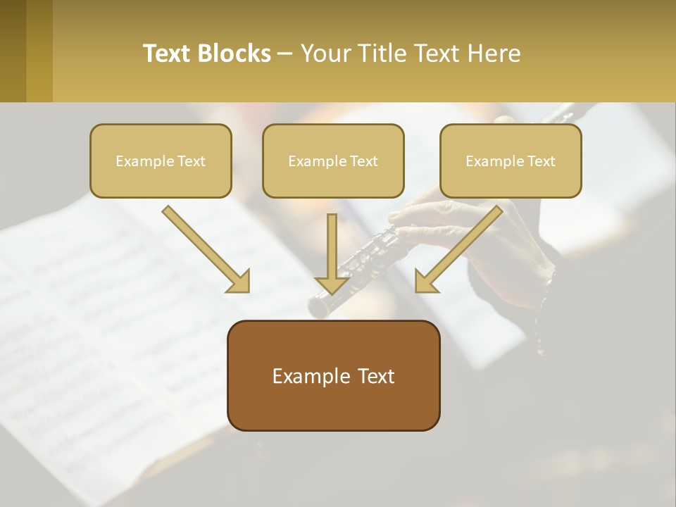 A Person Holding A Flute In Their Hands PowerPoint Template