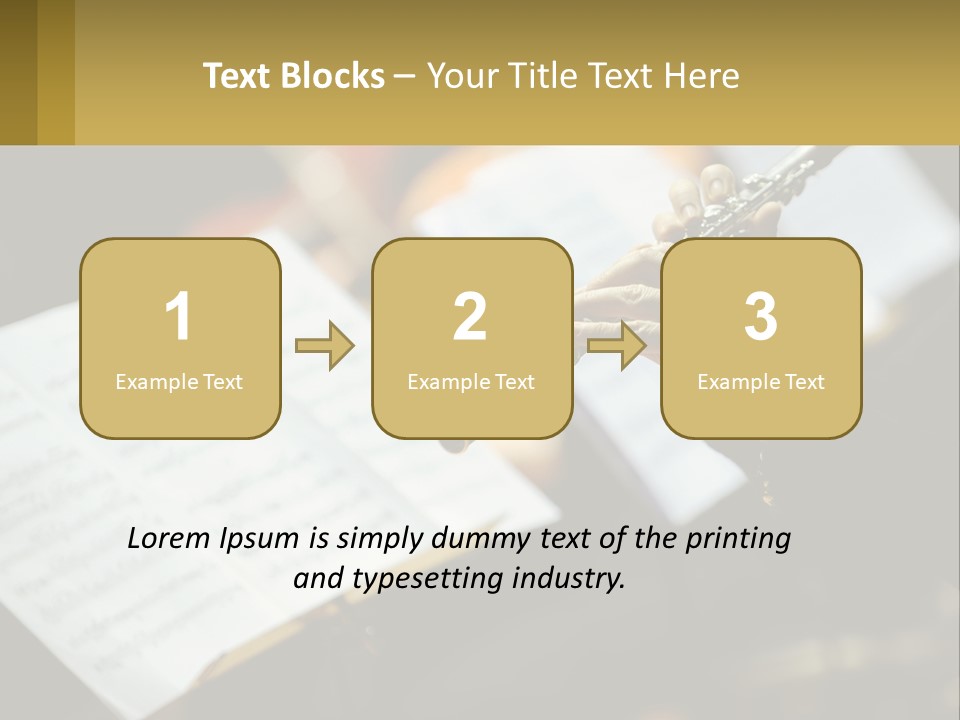 A Person Holding A Flute In Their Hands PowerPoint Template