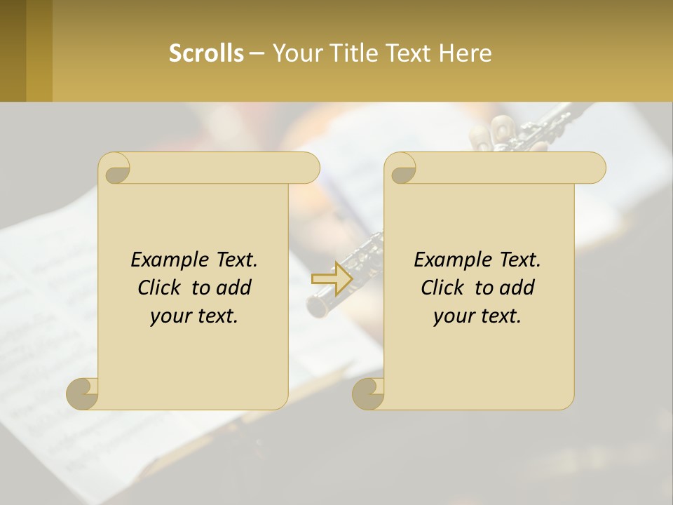 A Person Holding A Flute In Their Hands PowerPoint Template