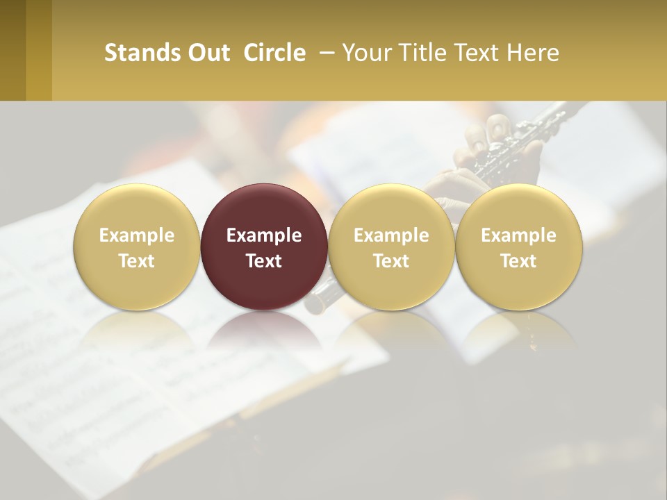 A Person Holding A Flute In Their Hands PowerPoint Template