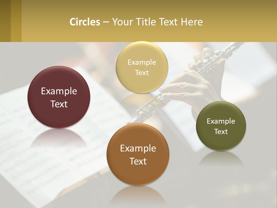 A Person Holding A Flute In Their Hands PowerPoint Template