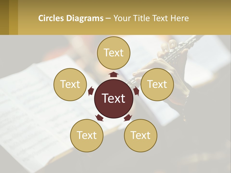 A Person Holding A Flute In Their Hands PowerPoint Template