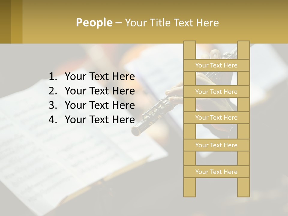 A Person Holding A Flute In Their Hands PowerPoint Template