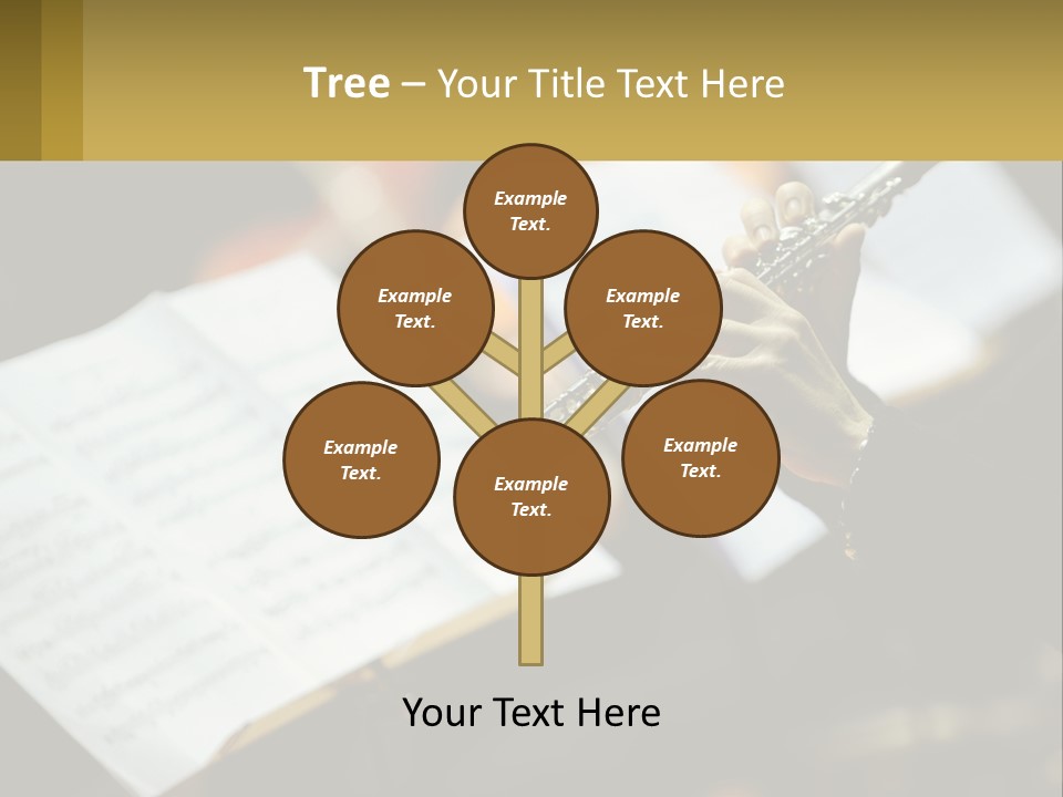 A Person Holding A Flute In Their Hands PowerPoint Template