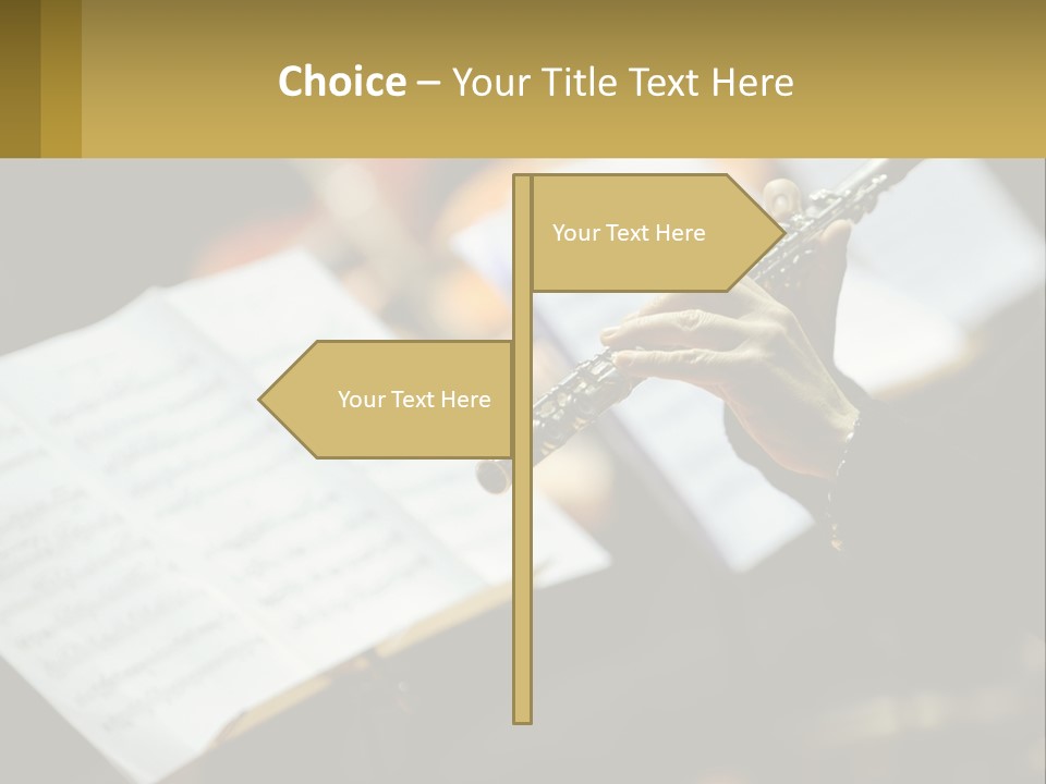 A Person Holding A Flute In Their Hands PowerPoint Template