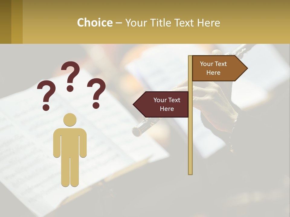 A Person Holding A Flute In Their Hands PowerPoint Template