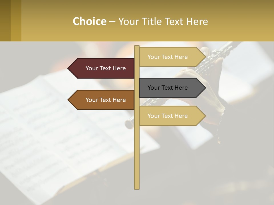 A Person Holding A Flute In Their Hands PowerPoint Template