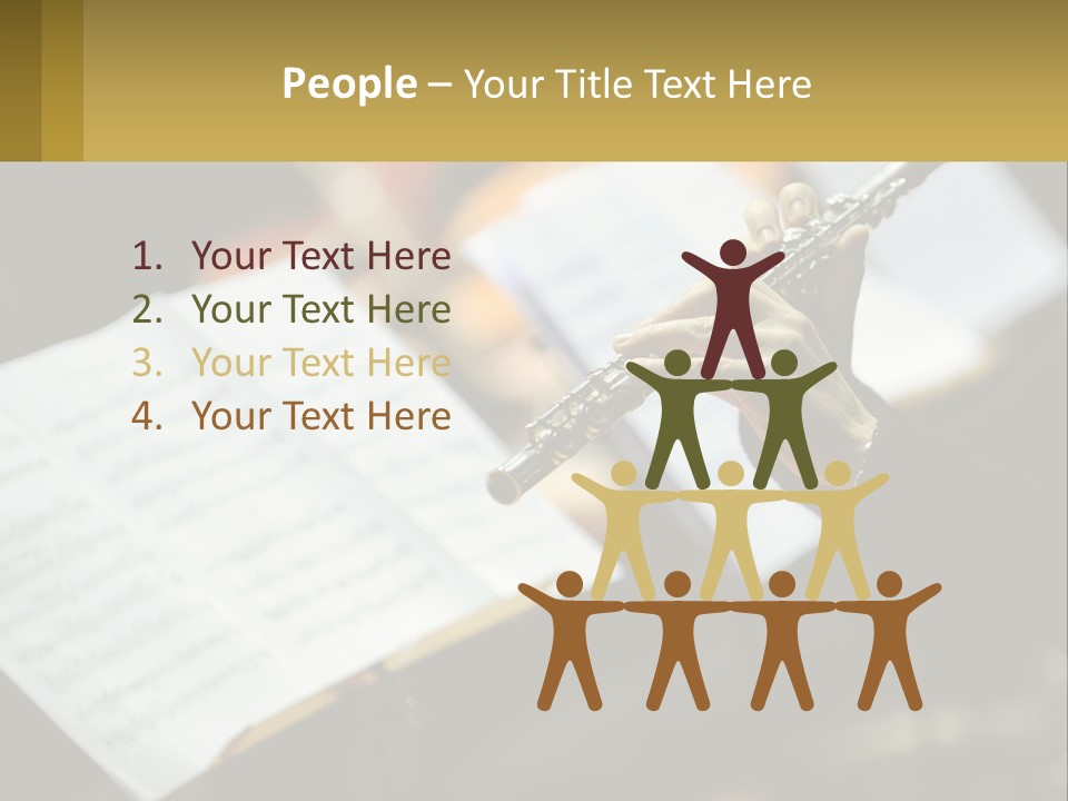 A Person Holding A Flute In Their Hands PowerPoint Template