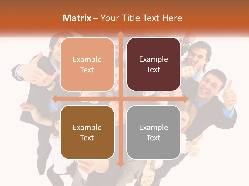 A Group Of People Giving Thumbs Up PowerPoint Template