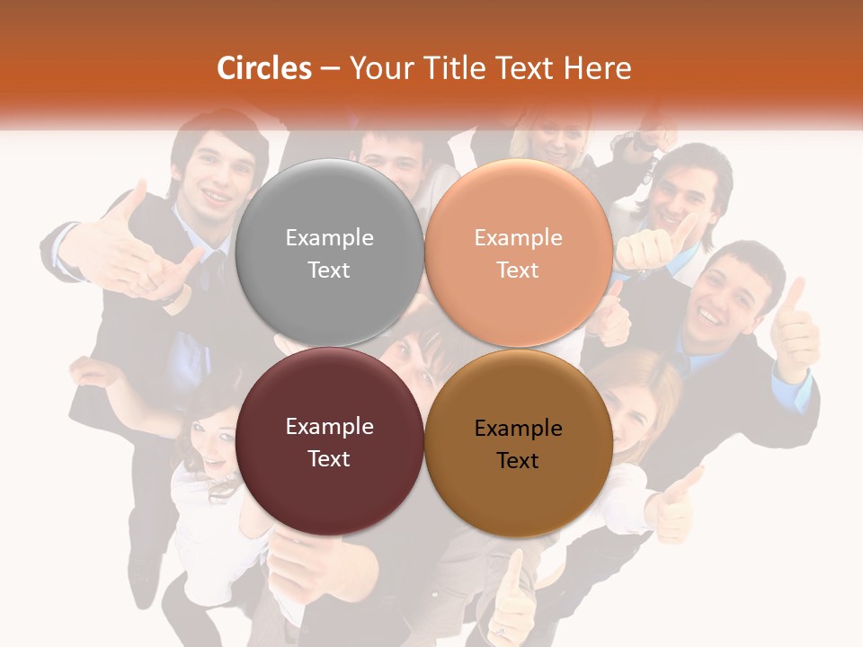 A Group Of People Giving Thumbs Up PowerPoint Template