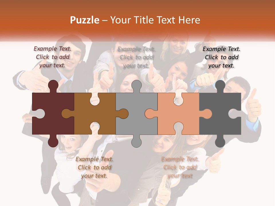 A Group Of People Giving Thumbs Up PowerPoint Template