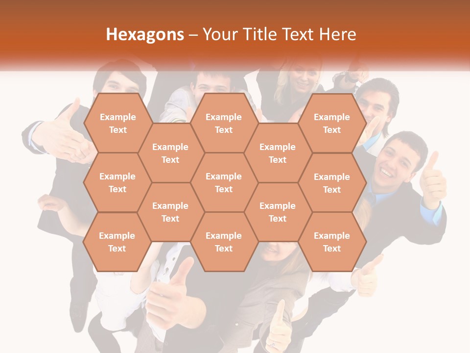 A Group Of People Giving Thumbs Up PowerPoint Template