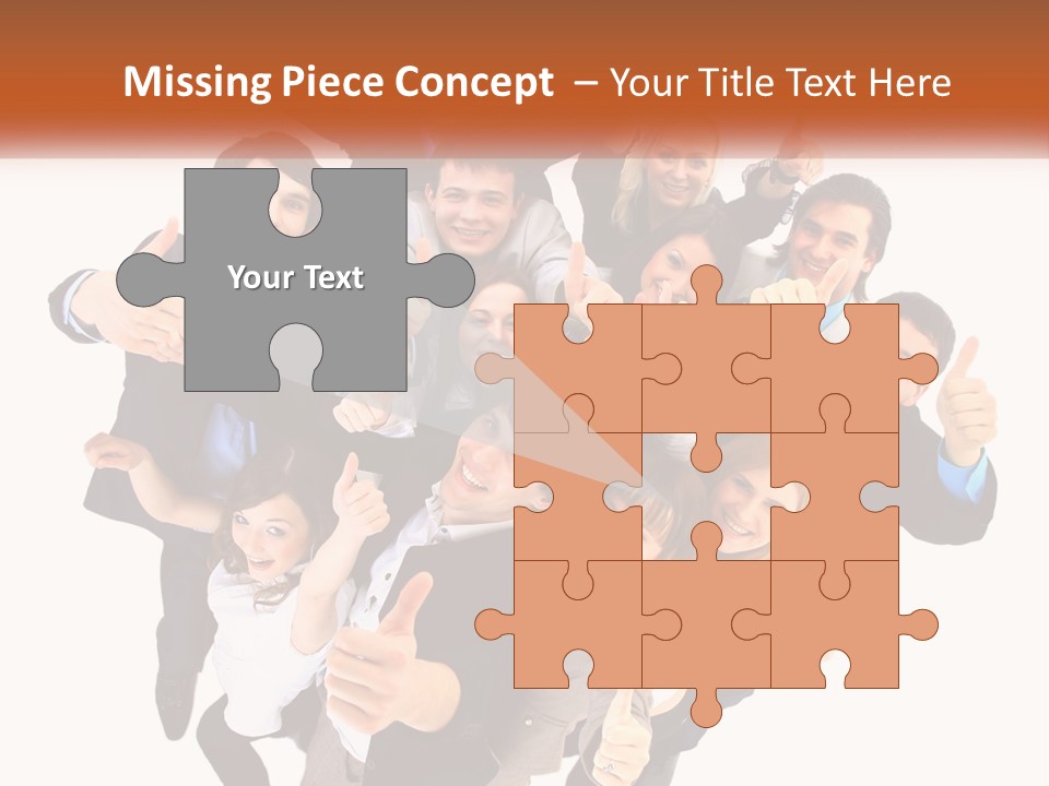 A Group Of People Giving Thumbs Up PowerPoint Template