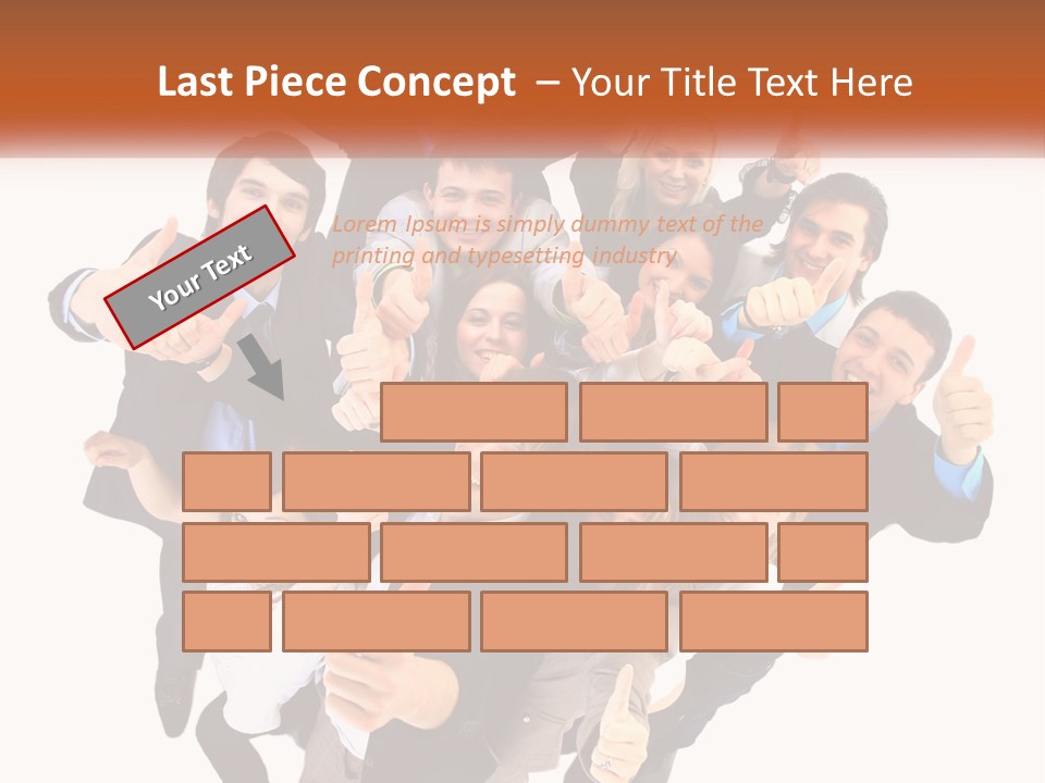 A Group Of People Giving Thumbs Up PowerPoint Template