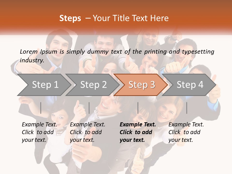 A Group Of People Giving Thumbs Up PowerPoint Template