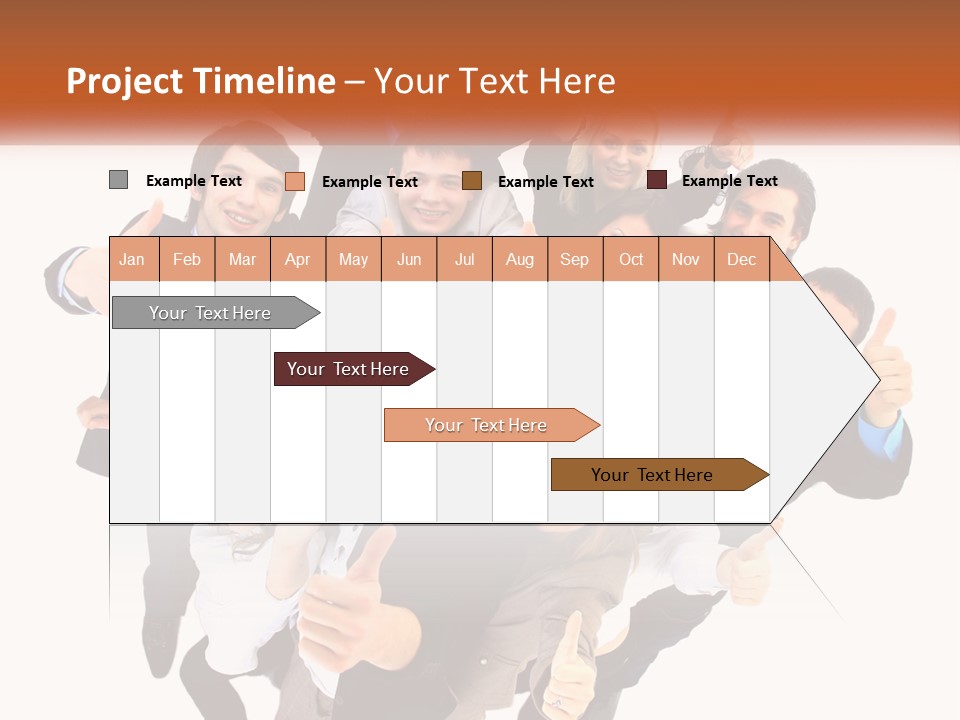 A Group Of People Giving Thumbs Up PowerPoint Template
