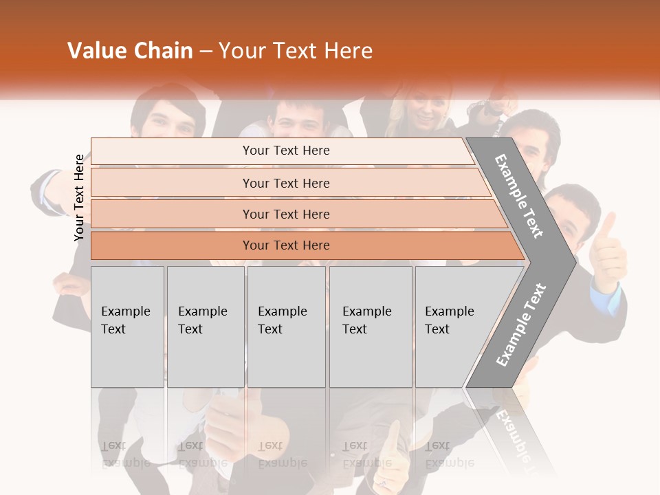 A Group Of People Giving Thumbs Up PowerPoint Template