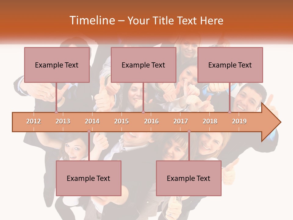 A Group Of People Giving Thumbs Up PowerPoint Template