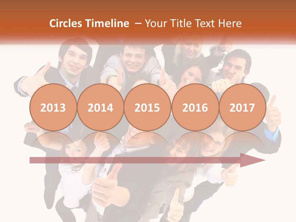 A Group Of People Giving Thumbs Up PowerPoint Template