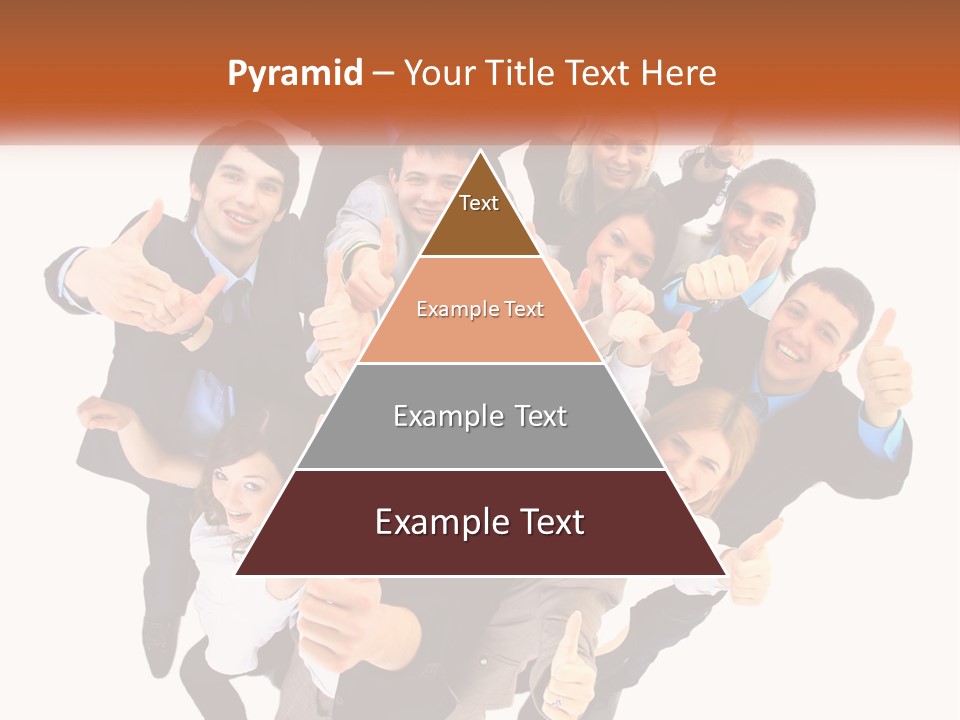 A Group Of People Giving Thumbs Up PowerPoint Template