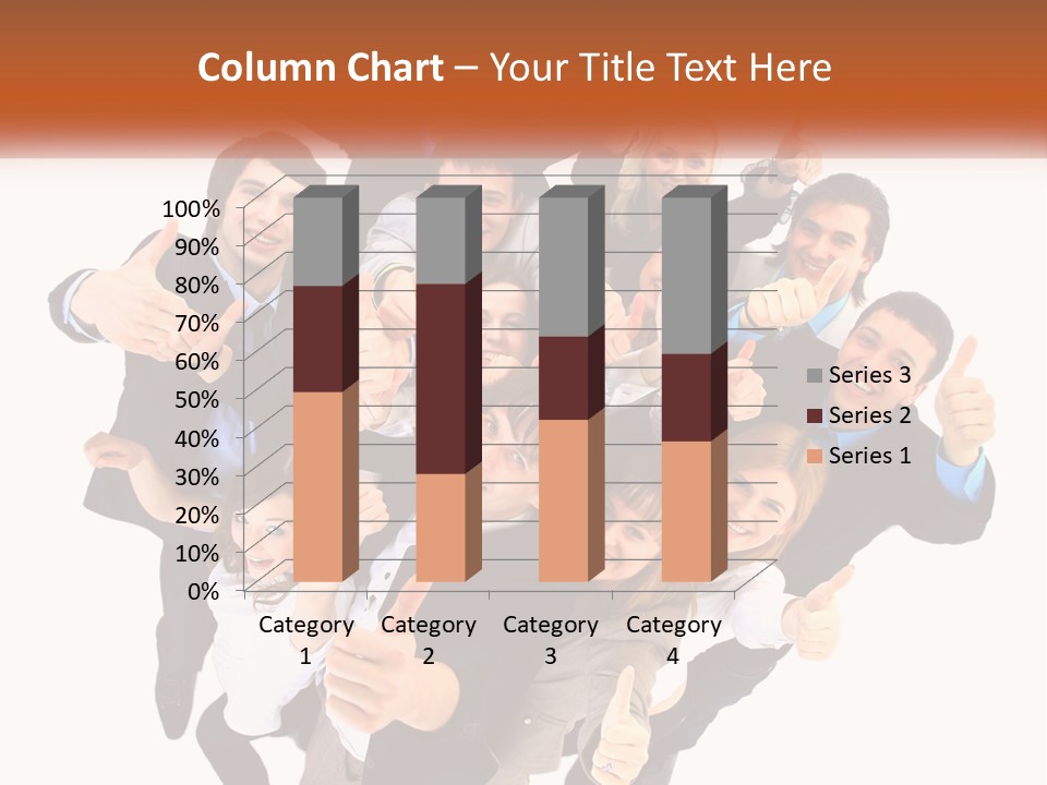 A Group Of People Giving Thumbs Up PowerPoint Template