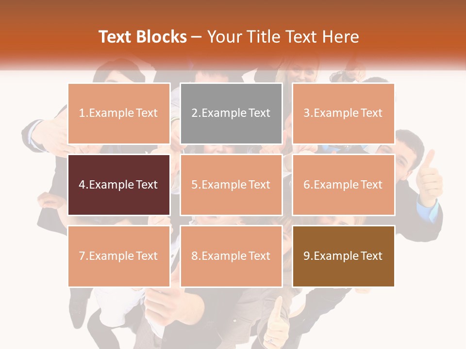 A Group Of People Giving Thumbs Up PowerPoint Template