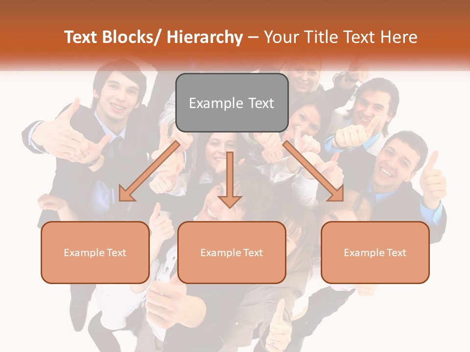 A Group Of People Giving Thumbs Up PowerPoint Template