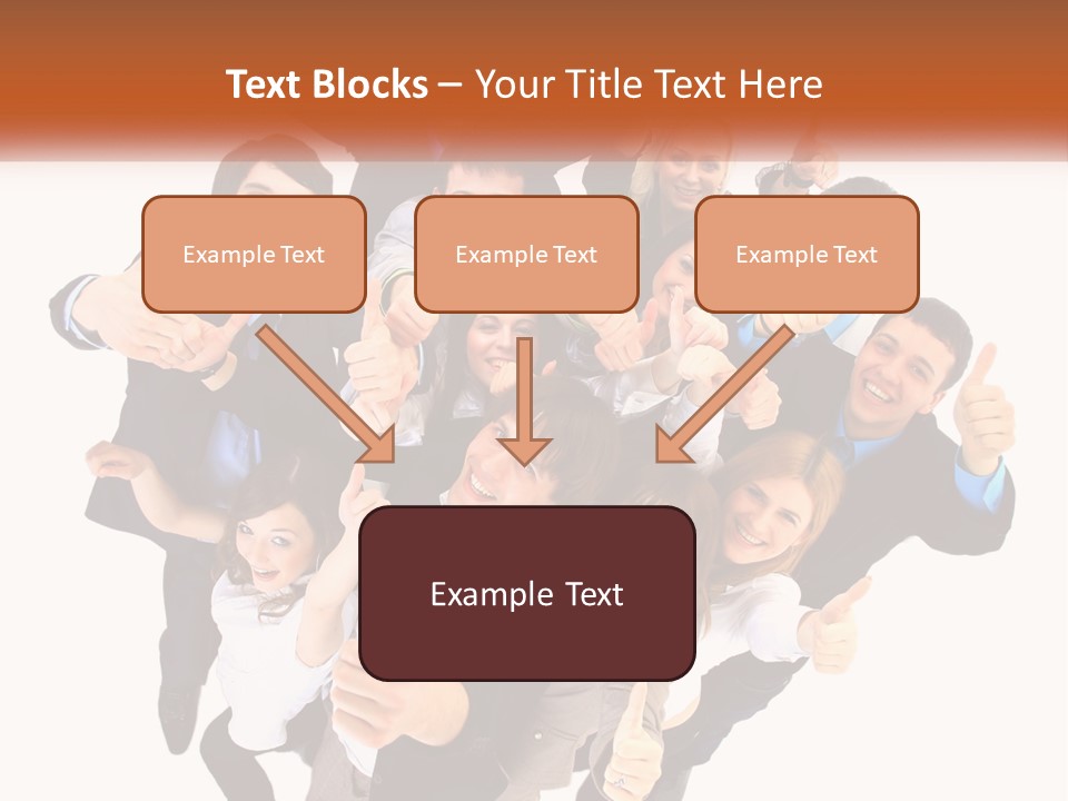 A Group Of People Giving Thumbs Up PowerPoint Template