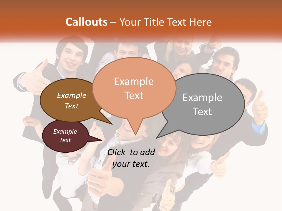 A Group Of People Giving Thumbs Up PowerPoint Template