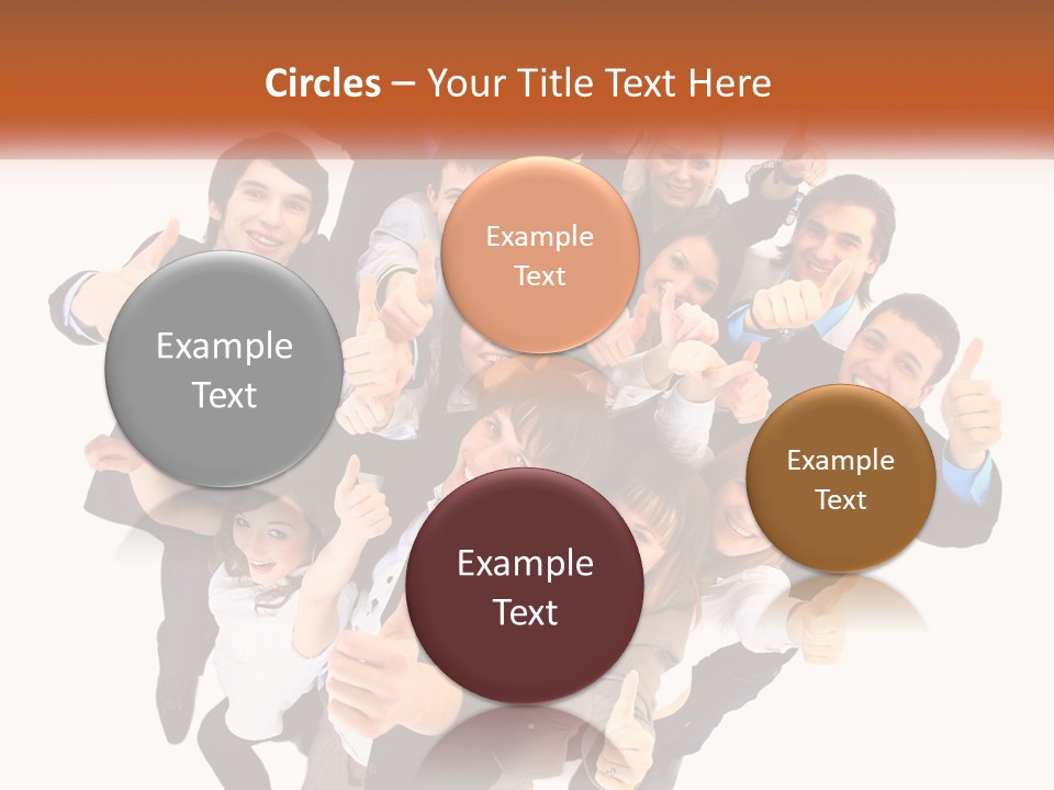 A Group Of People Giving Thumbs Up PowerPoint Template