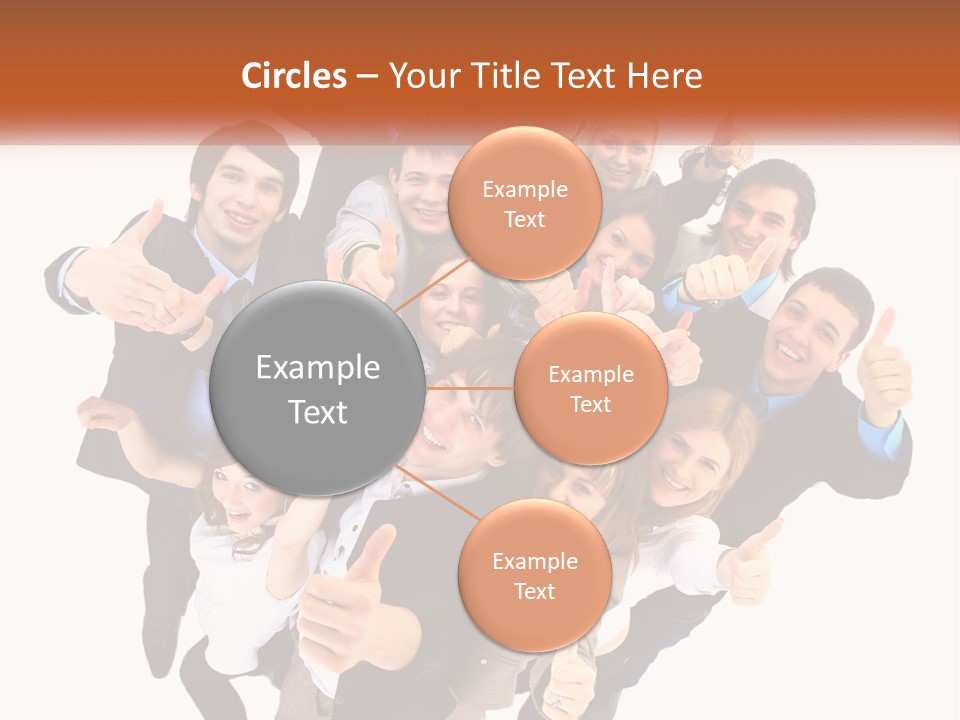 A Group Of People Giving Thumbs Up PowerPoint Template