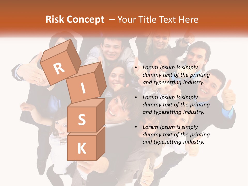 A Group Of People Giving Thumbs Up PowerPoint Template