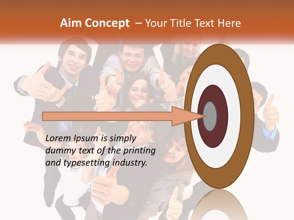 A Group Of People Giving Thumbs Up PowerPoint Template