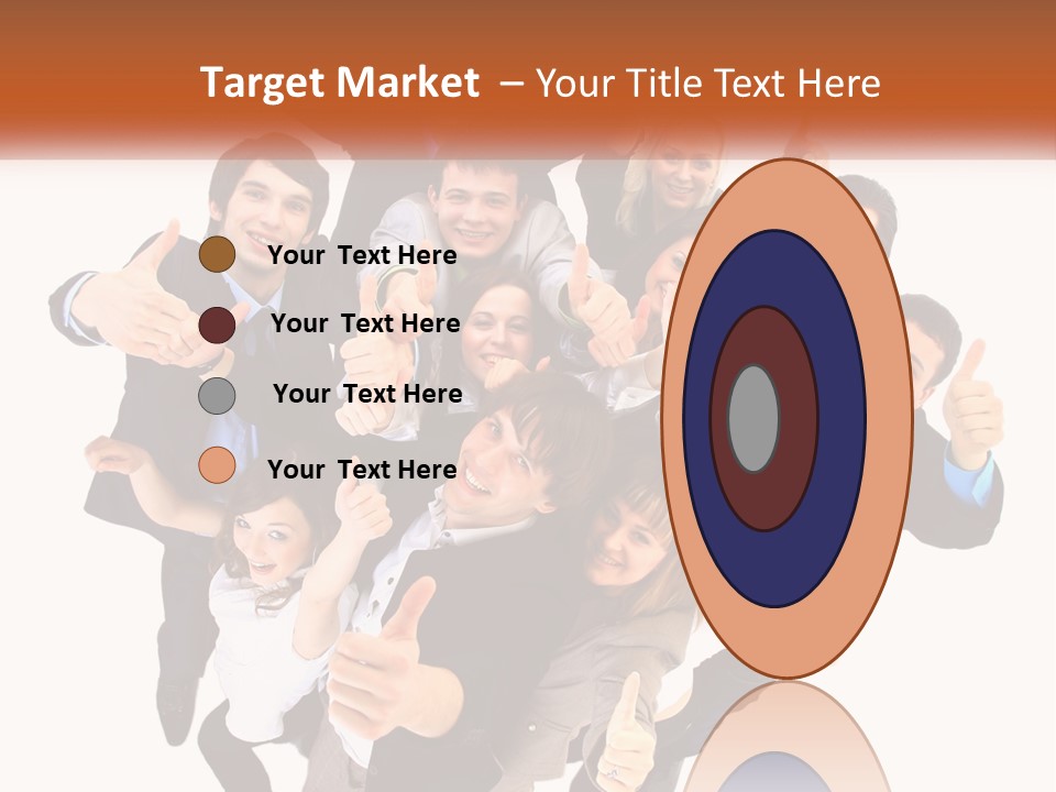 A Group Of People Giving Thumbs Up PowerPoint Template