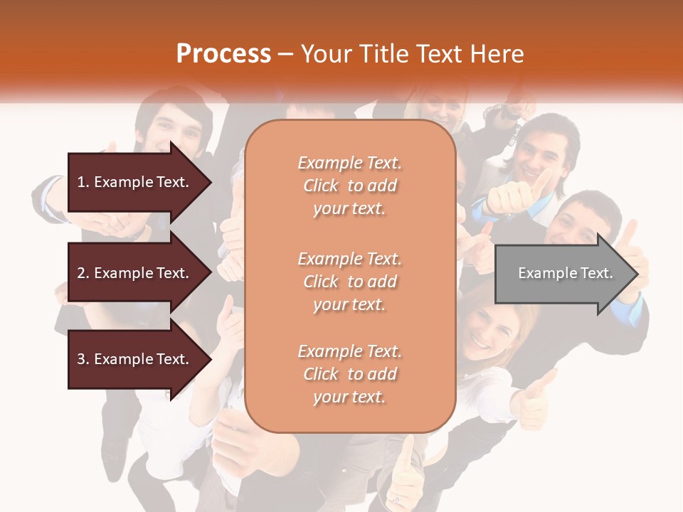 A Group Of People Giving Thumbs Up PowerPoint Template