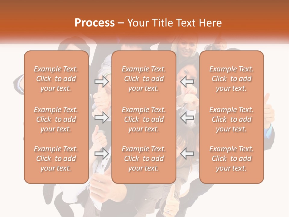 A Group Of People Giving Thumbs Up PowerPoint Template