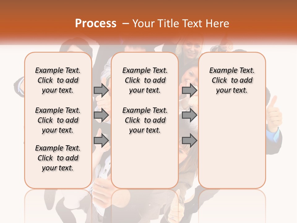 A Group Of People Giving Thumbs Up PowerPoint Template