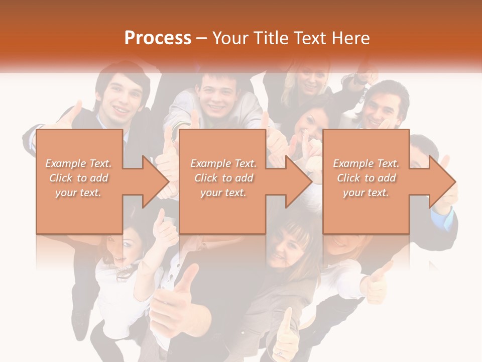 A Group Of People Giving Thumbs Up PowerPoint Template