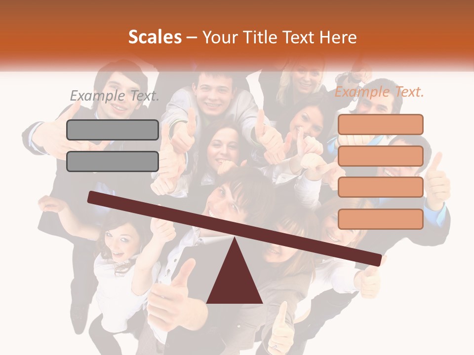 A Group Of People Giving Thumbs Up PowerPoint Template