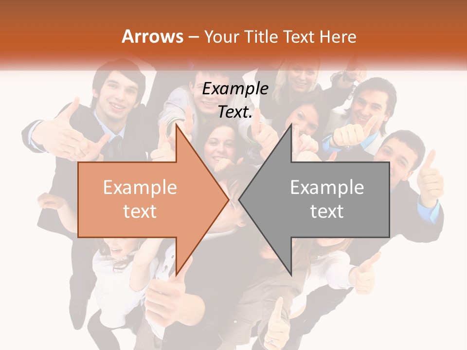 A Group Of People Giving Thumbs Up PowerPoint Template