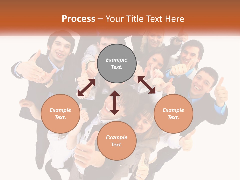 A Group Of People Giving Thumbs Up PowerPoint Template