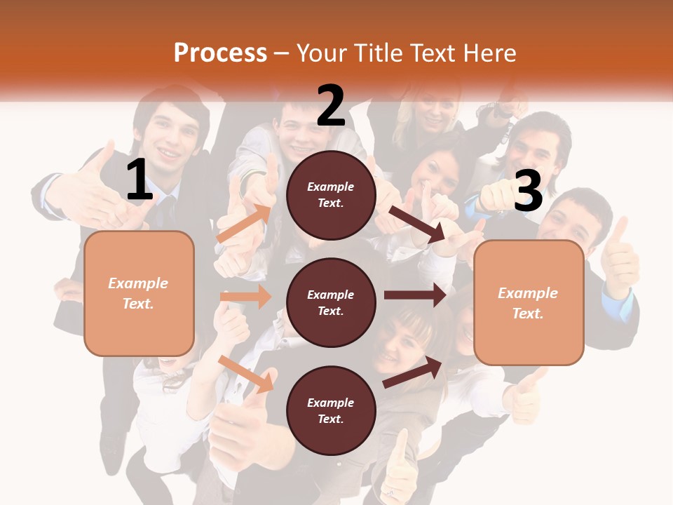 A Group Of People Giving Thumbs Up PowerPoint Template
