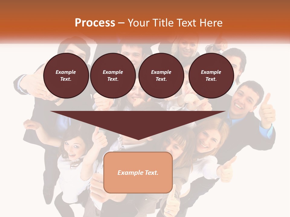 A Group Of People Giving Thumbs Up PowerPoint Template