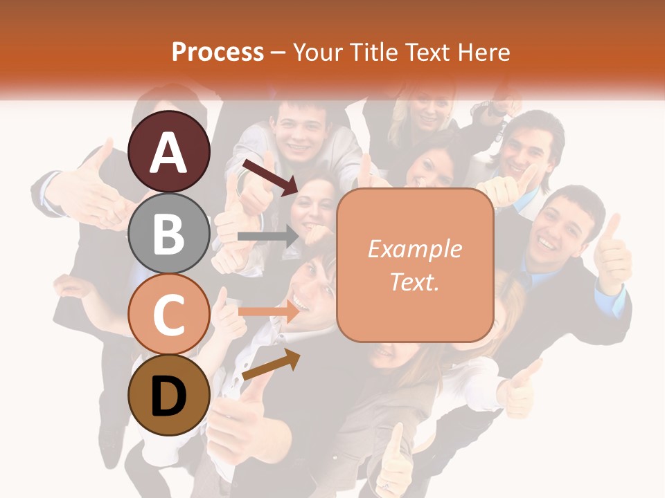 A Group Of People Giving Thumbs Up PowerPoint Template