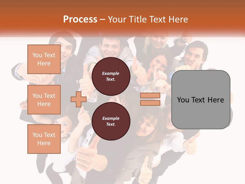 A Group Of People Giving Thumbs Up PowerPoint Template