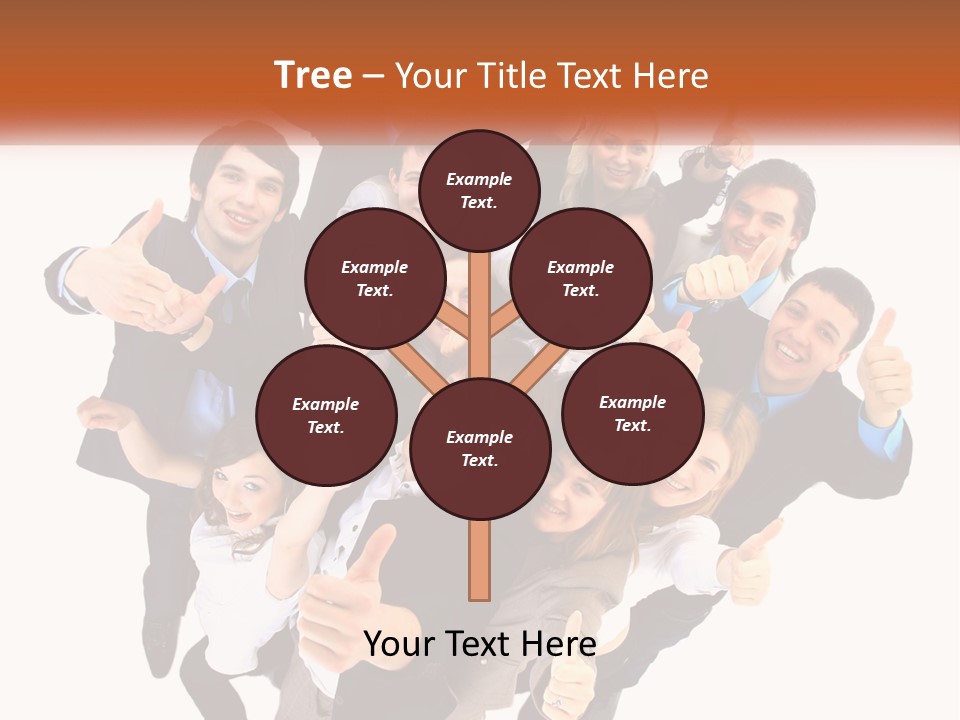 A Group Of People Giving Thumbs Up PowerPoint Template