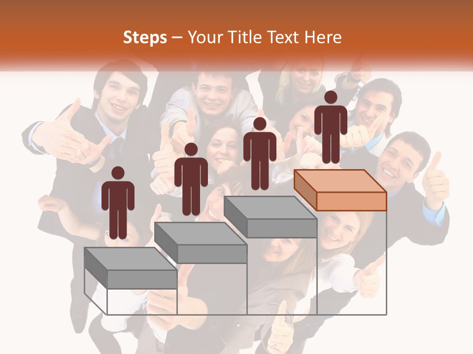 A Group Of People Giving Thumbs Up PowerPoint Template