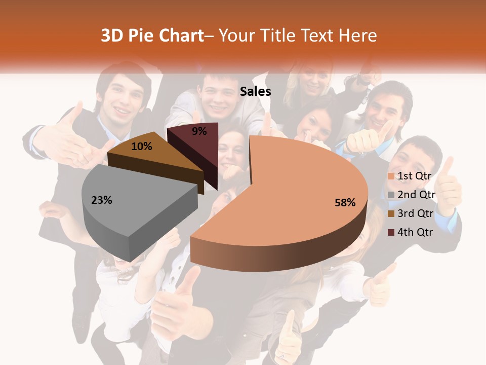 A Group Of People Giving Thumbs Up PowerPoint Template